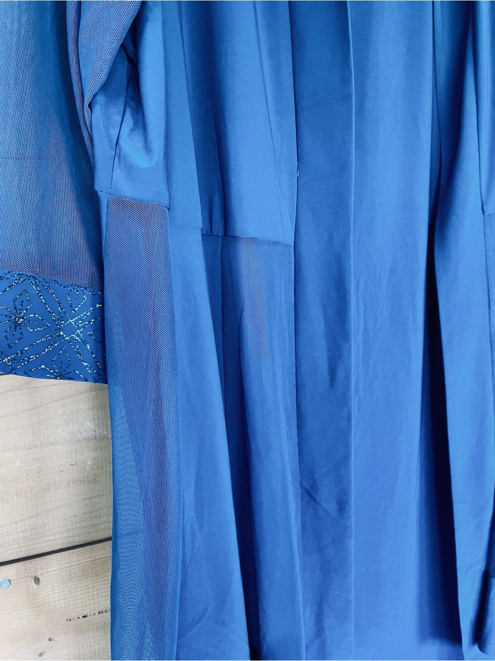 R&M Richards Blue 2 Piece Special Occasion Dress with Detailed Neckline 2X NWT - Picture 10 of 12